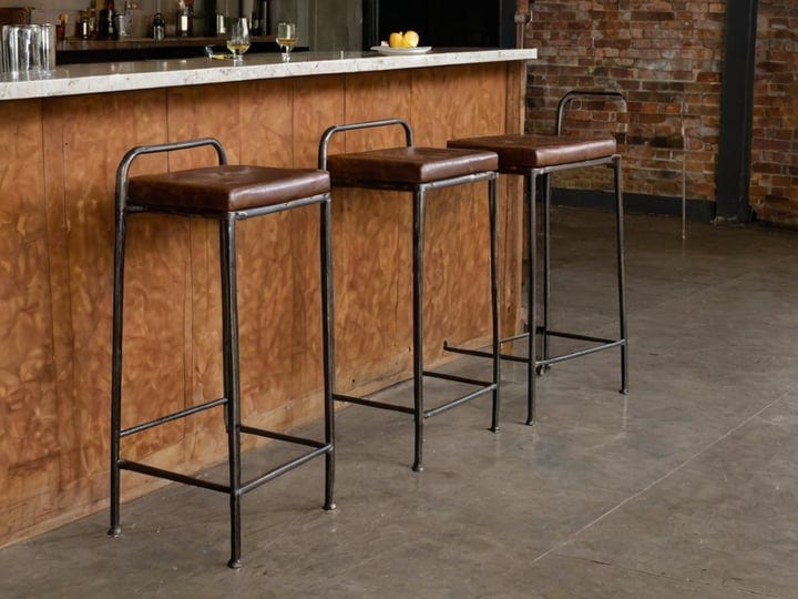 Leather-Metal-Bar-Stools-Counter-Stools-3