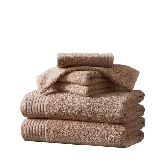 great-bay-home-ultra-soft-modern-ribbed-cotton-quick-dry-bath-towel-set-6-piece-set-desert-rose-1