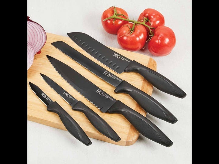 ginsu-daku-series-dishwasher-safe-black-coated-5-piece-prep-knife-set-1