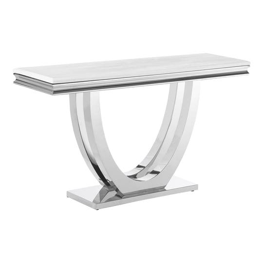 coaster-adabella-u-base-rectangle-sofa-table-white-and-chrome-1