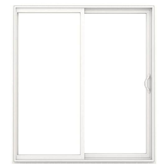 jeld-wen-72-in-x-80-in-clear-glass-white-vinyl-right-hand-double-door-sliding-patio-door-with-screen-1