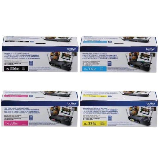 brother-tn336bk-tn336c-tn336m-tn336y-high-yield-black-cyan-magenta-and-yellow-toner-cartridge-set-1