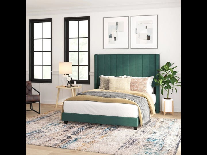 taylor-logan-upholstered-platform-bed-with-wingback-headboard-emerald-velvet-full-1