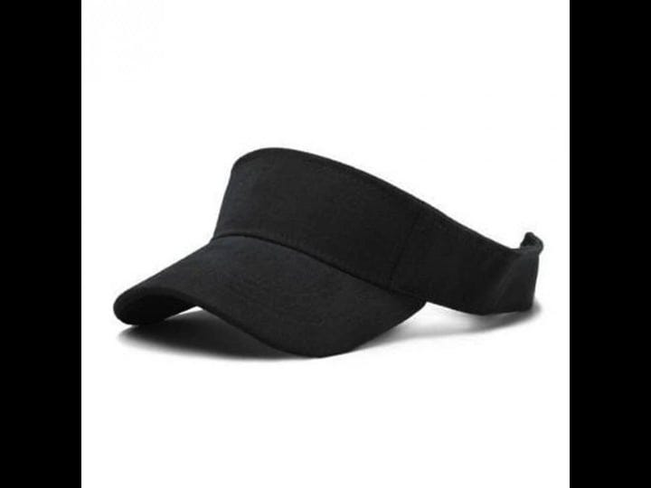 top-headwear-solid-adjustable-blank-visor-black-1