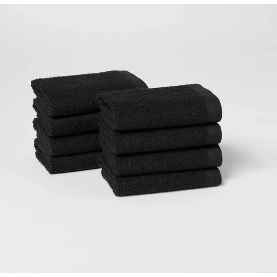 8pc-antimicrobial-bath-towel-washcloth-set-black-room-essentials-1