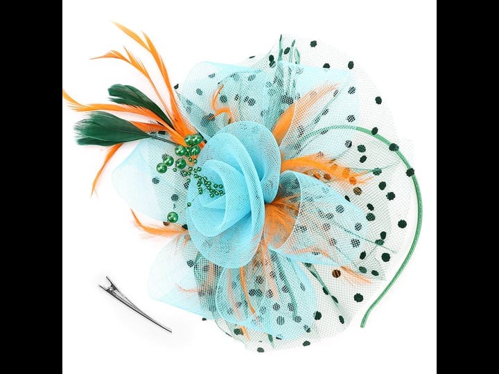 dreshow-fascinators-hat-flower-mesh-ribbons-feathers-on-a-headband-and-a-clip-tea-party-headwear-for-1