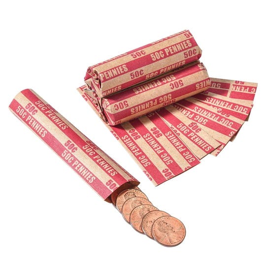 sumerfnt-penny-coin-wrappers-penny-sleeves-flat-penny-rolls-wrappers-100pcs-1