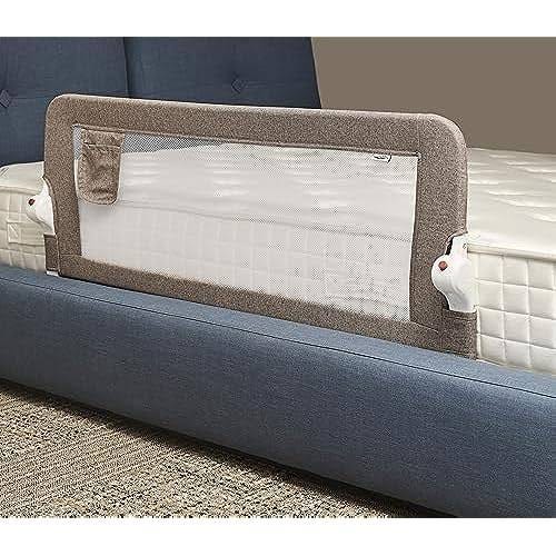 Plushy Kids Swing Down Bed Rail for Secure Sleep | Image