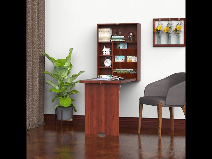 homcom-compact-fold-out-wall-mounted-convertible-desk-with-storage-mahogany-1