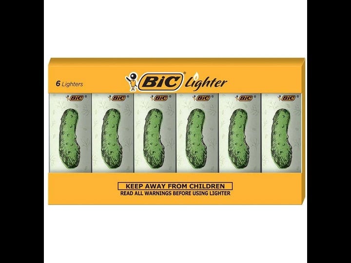 bic-pocket-lighter-special-edition-pickle-collection-assorted-unique-lighter-designs-6-count-pack-of-1