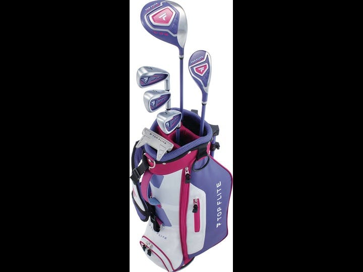 top-flite-girls-pink-purple-2022-9-piece-left-hand-golf-clubs-complete-set-golf-galaxy-1