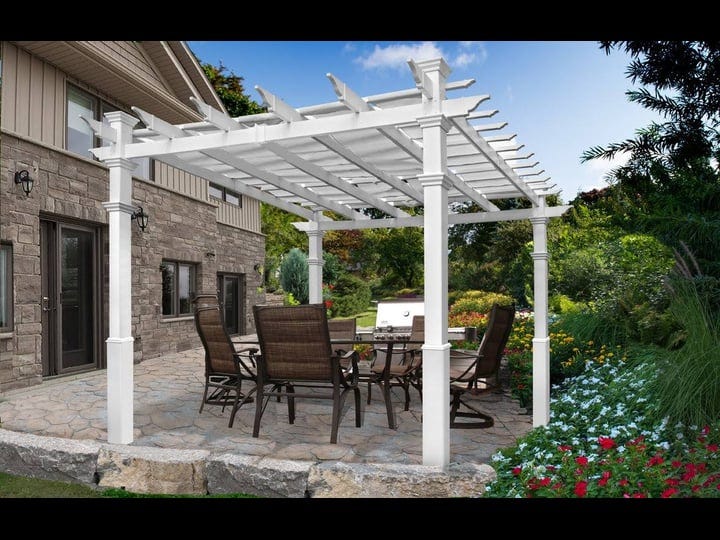 vita-10-ft-x-10-ft-white-vinyl-deluxe-pergola-with-base-moldings-and-canvas-weave-1