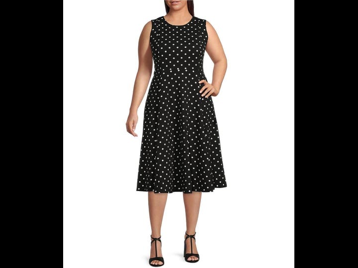 calvin-klein-plus-size-dotted-print-sleeveless-scuba-crepe-fit-and-flare-midi-dress-14w-1