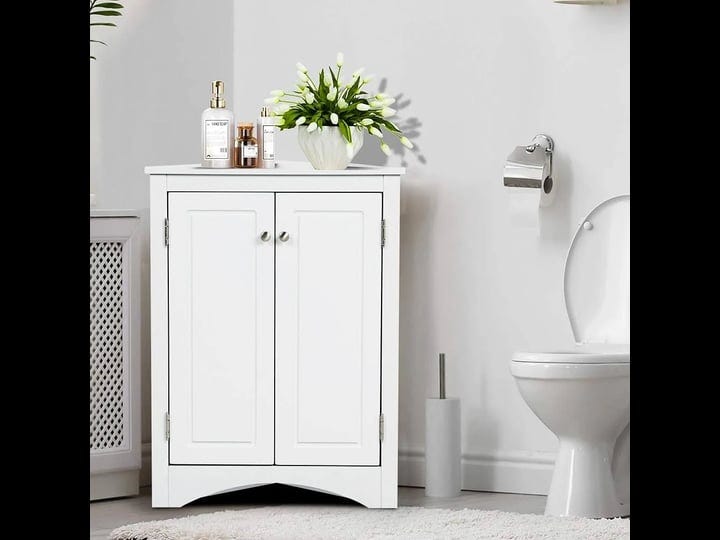 free-standing-corner-cabinet-with-2-doors-and-adjustable-shelves-31-5h-white-1