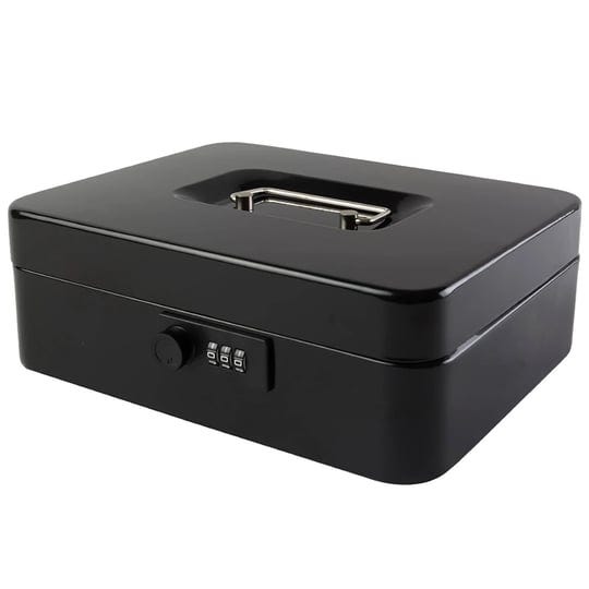 kyodoled-large-cash-box-with-combination-lock-safe-metal-money-box-with-money-tray-for-security-lock-1