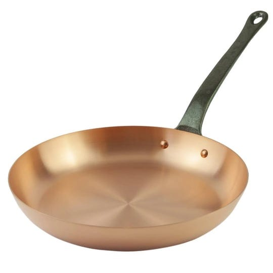 pure-copper-frying-pan-for-induction-stoves-without-coating-9-5-in-1