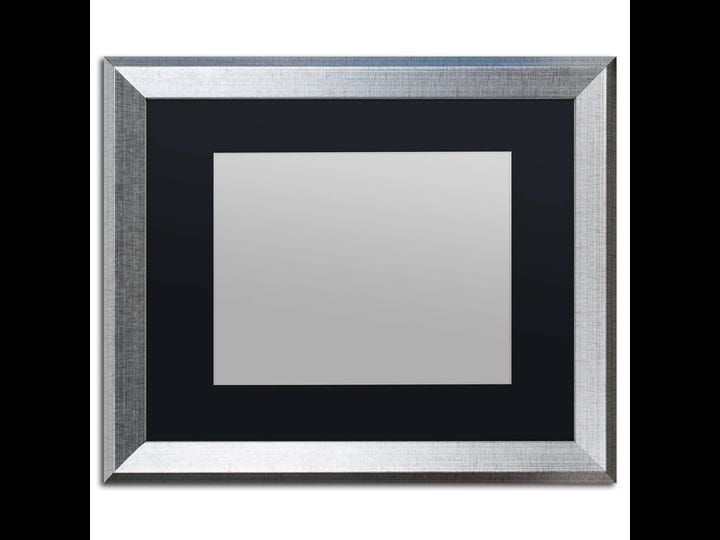 trademark-fine-art-heavy-duty-16x20-silver-picture-frame-with-11x14-black-mat-1