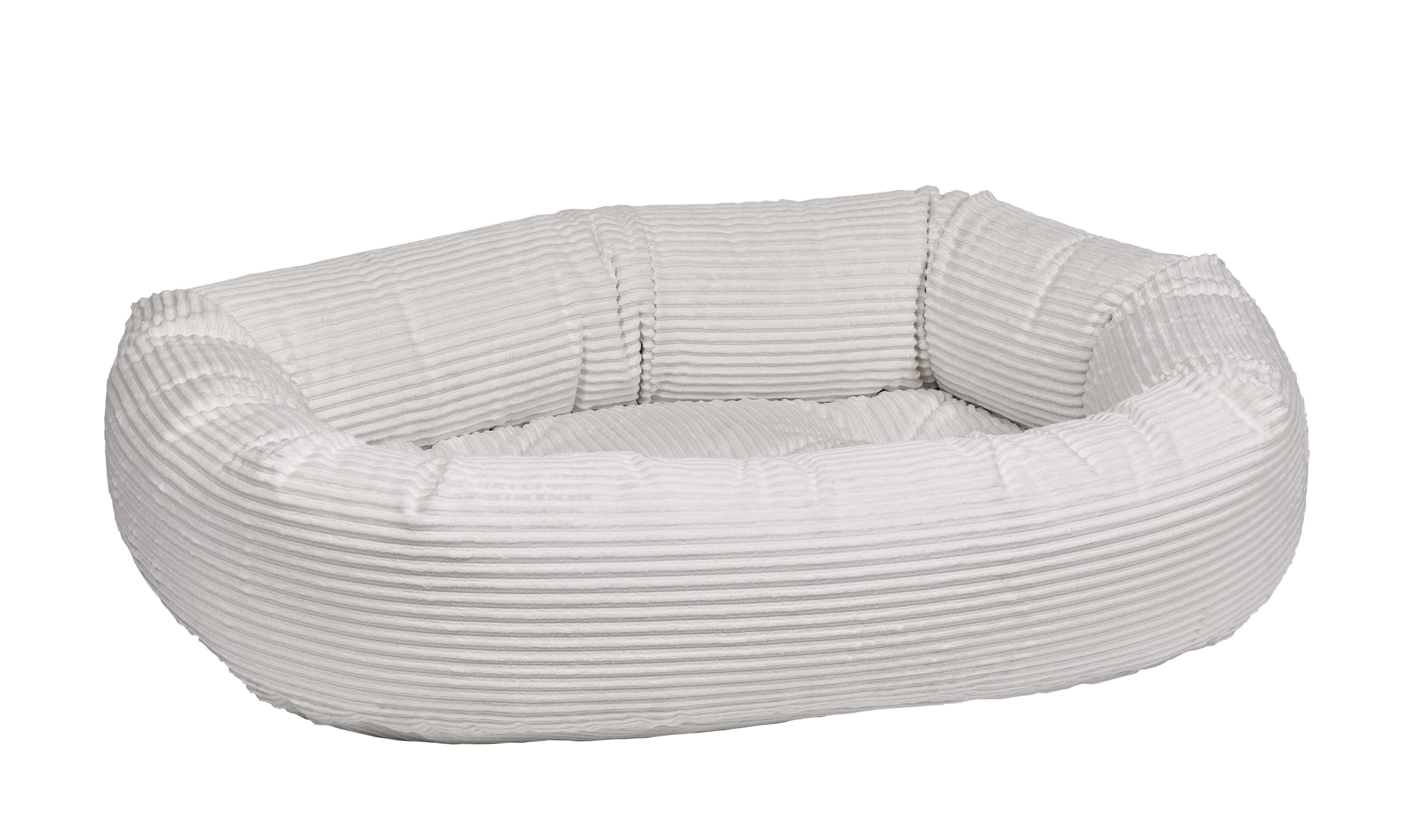 Stylish Microcord Marshmallow Donut Dog Bed | Image