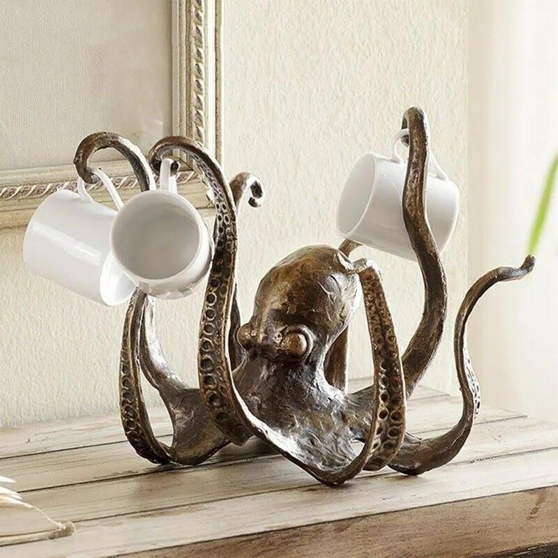 Unique Octopus Tea Cup Holder Decoration | Image