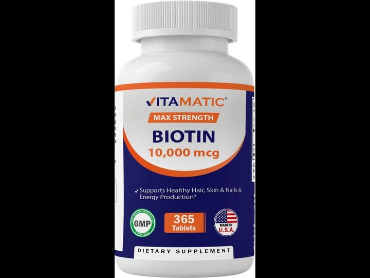 vitamatic-biotin-10000-mcg-for-stronger-hair-skin-nails-365-vegan-tablets-also-called-vitamin-b7-1