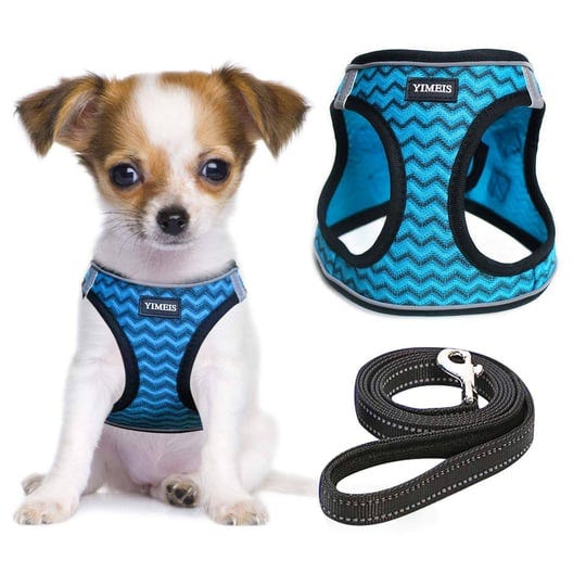 yimeis-dog-harness-and-leash-set-no-pull-soft-mesh-pet-harness-reflective-adjustable-puppy-vest-for--1