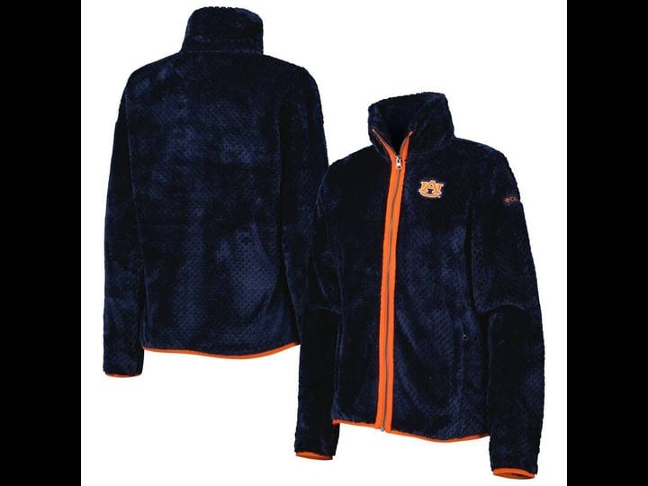 columbia-womens-auburn-tigers-fire-side-ii-sherpa-full-zip-jacket-navy-size-small-fleece-1