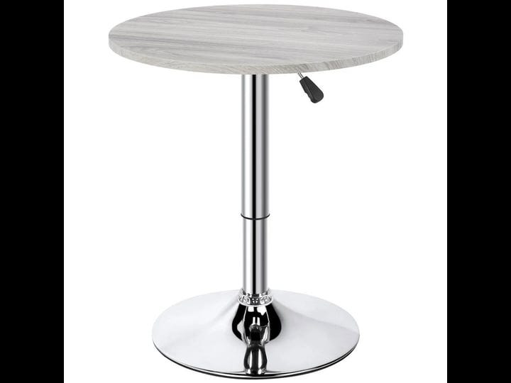 yaheetech-adjustable-pub-round-table-counter-height-bistro-table-w-360-swivel-mdf-tabletop-gray-1