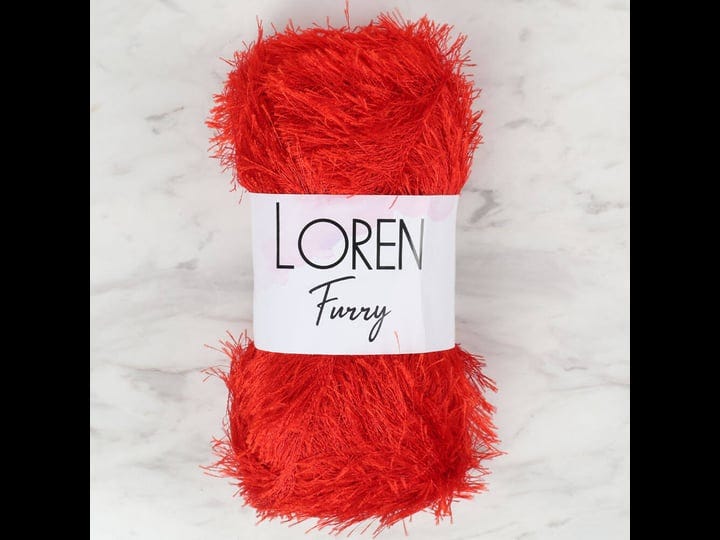 loren-furry-knitting-yarn-red-rf025-1