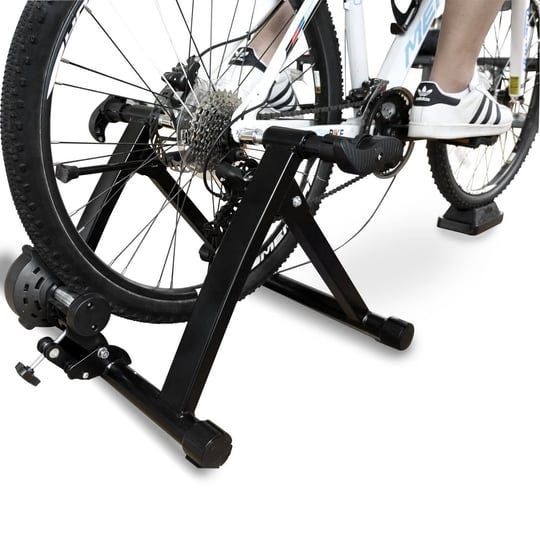 balancefrom-bike-trainer-stand-steel-bicycle-exercise-magnetic-stand-with-front-wheel-riser-block-bl-1