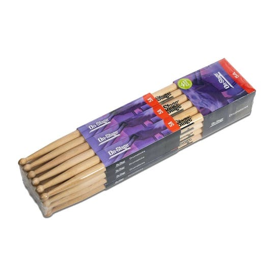 on-stage-maple-5a-wood-tip-drumsticks-12-pairs-1
