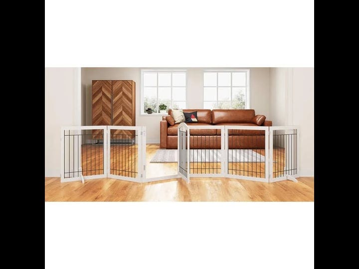 pawland-6-panels30-inchdog-gate-freestanding-foldable-wire-pet-gate-safety-gate-fence-support-feet-i-1