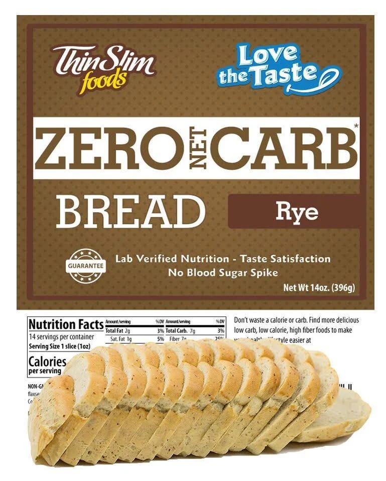 ThinSlim Foods Keto-Friendly Rye Bread - 14 oz | Image