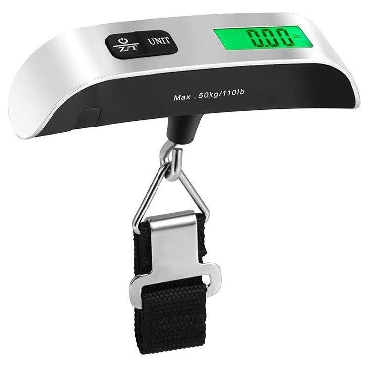 Accurate Electronic Luggage Scale with Built-In Thermometer (50kg / 110lb) | Image