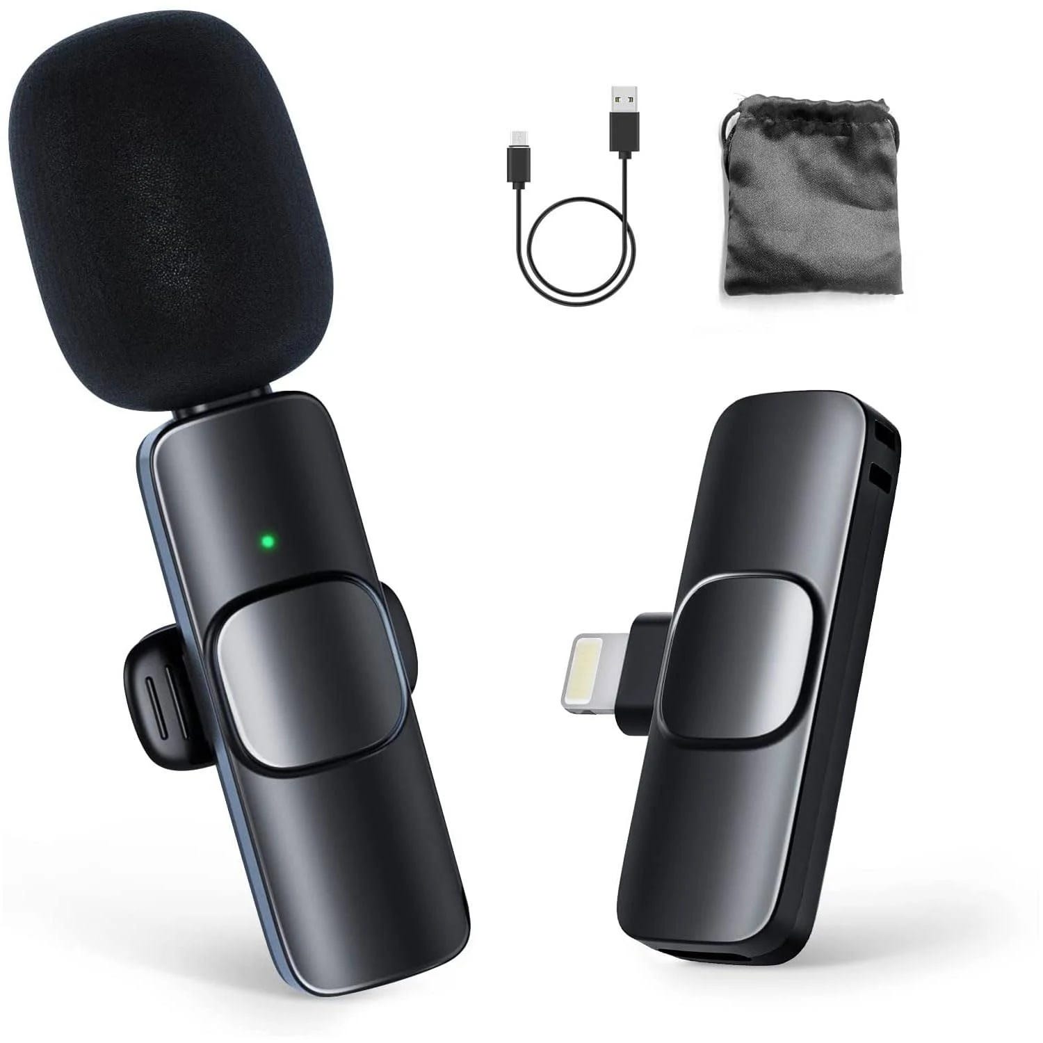 Wireless Lavalier Microphone: Portable and Professional Audio Recording | Image