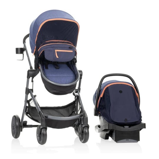 evenflo-pivot-vizor-travel-system-with-litemax-infant-car-seat-promenade-blue-1