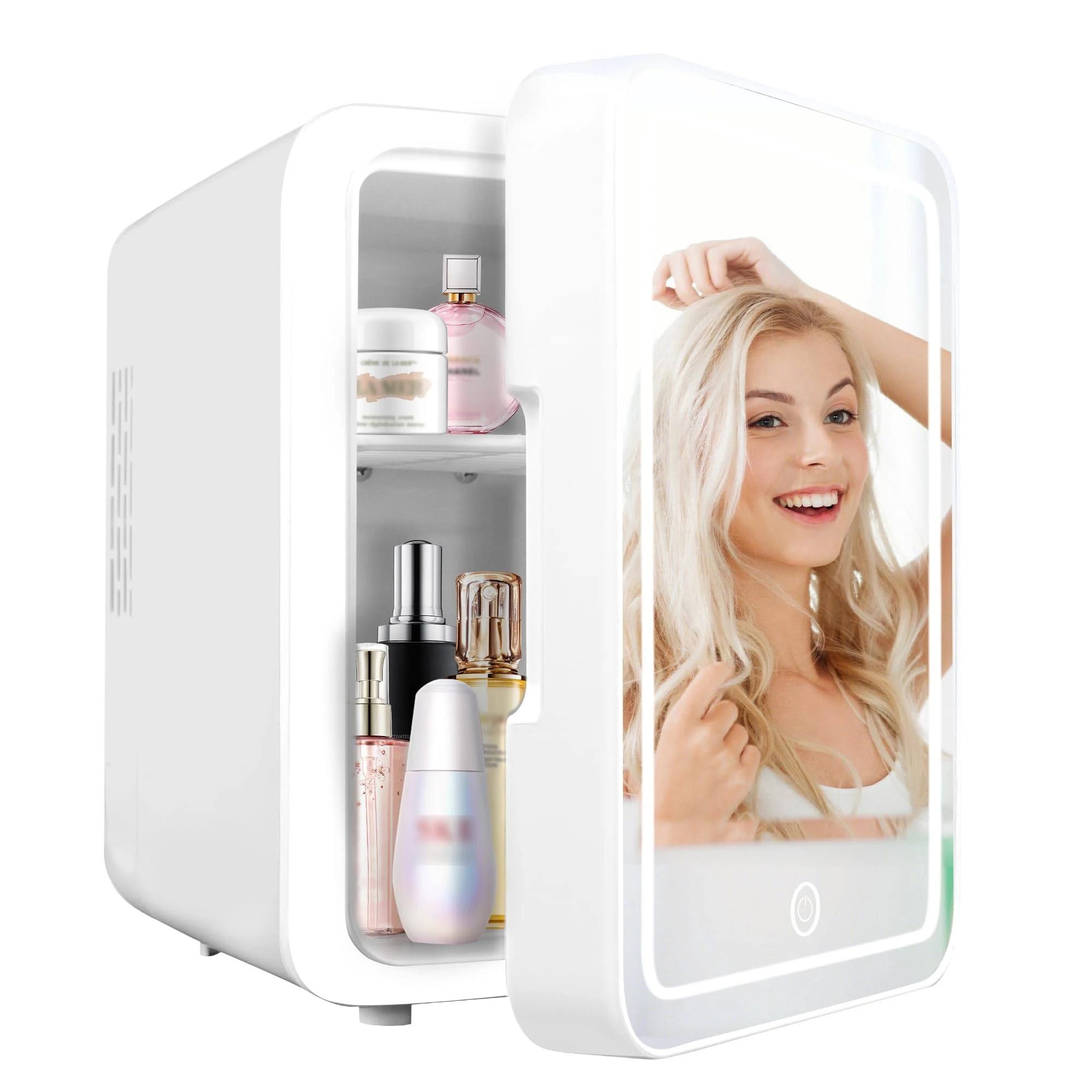 Juturnas Mini Skincare Fridge: Portable Cooler or Warmer for Cosmetics | Image