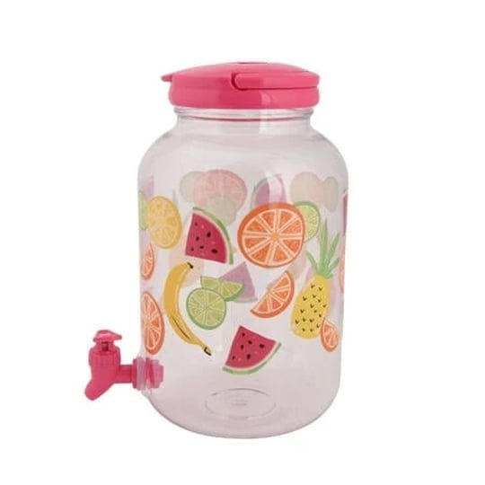 mainstays-1-2-gallon-clear-acrylic-beverage-dispenser-assorted-fruit-print-1