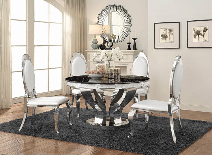 coaster-anchorage-chrome-dining-table-1