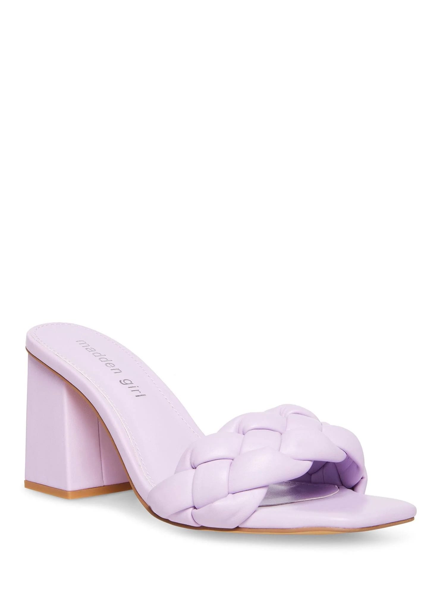 Stylish Purple Dress Sandal with Block Heel | Image