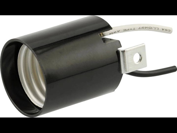 hillman-plastic-keyless-lamp-socket-black-427658