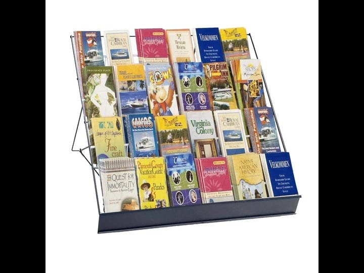 fixturedisplays-4-tiered-29-wire-display-rack-literature-brochure-magazine-stand-book-tabletop-rack--1