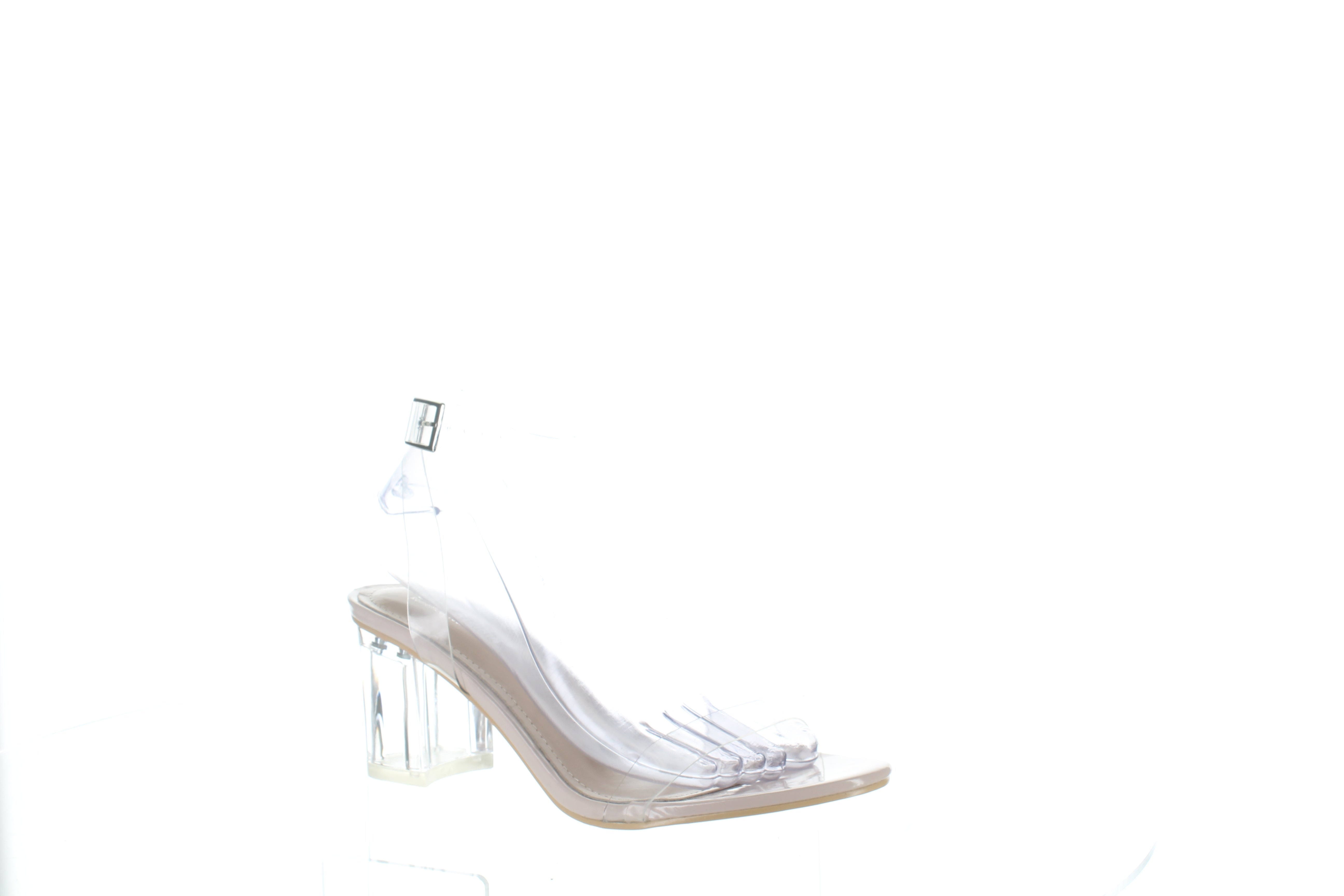 Elegant Nude & Clear Strappy Sandal | Image