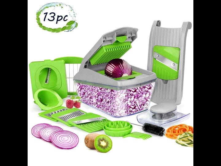 fitnate-vegetable-chopper-slicer-dicer-13-pack-spiralizer-mandoline-veggie-shredder-dishwasher-safe--1