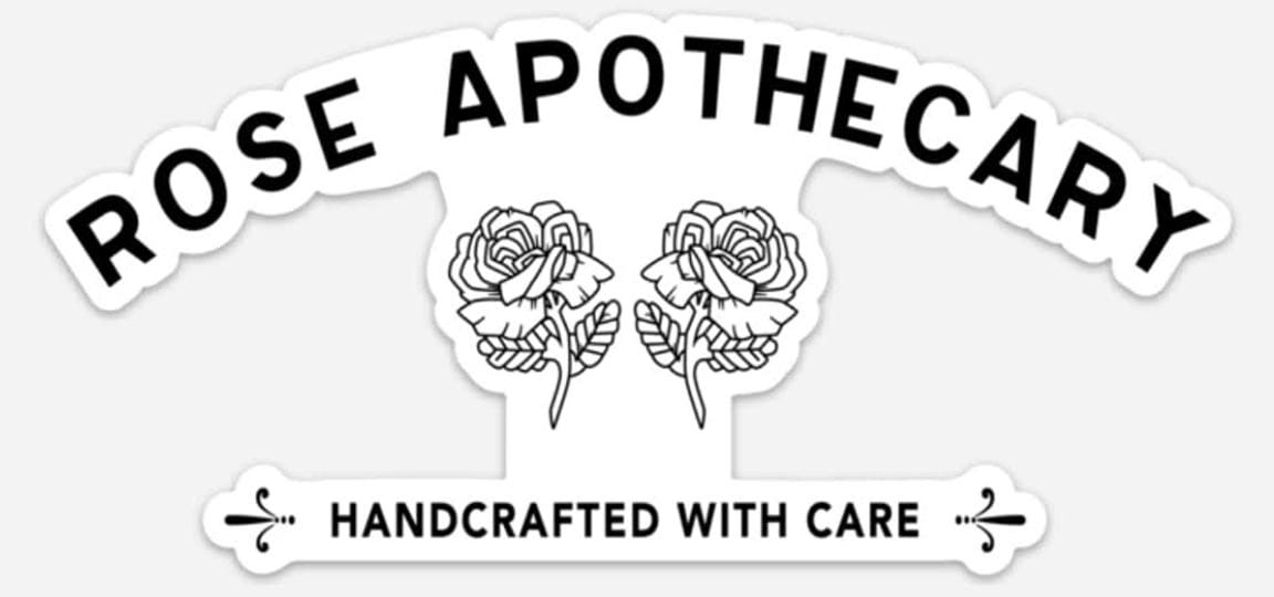 schitt-swag-creek-window-cling-rose-apothecary-logo-5-by-2-28-david-rose-fans-for-the-refrigerator-d-1