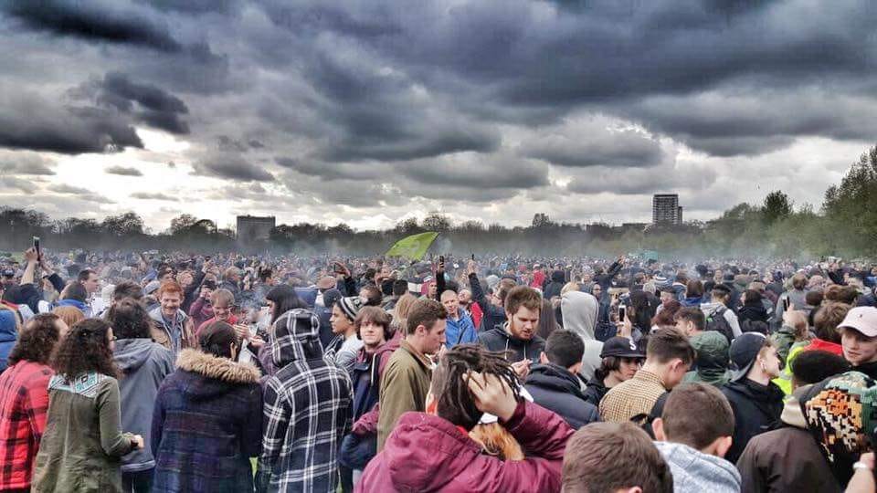 Annual London 420 Pro-Cannabis Rally in London, England