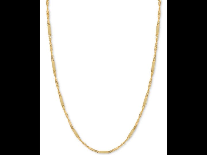 18-flat-bar-singapore-chain-necklace-1-3mm-in-14k-gold-yellow-gold-1