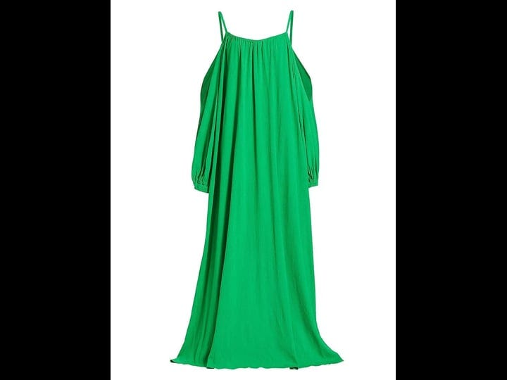 deveaux-new-york-womens-paloma-exposed-shoulder-puff-sleeve-maxi-dress-green-size-xs-1