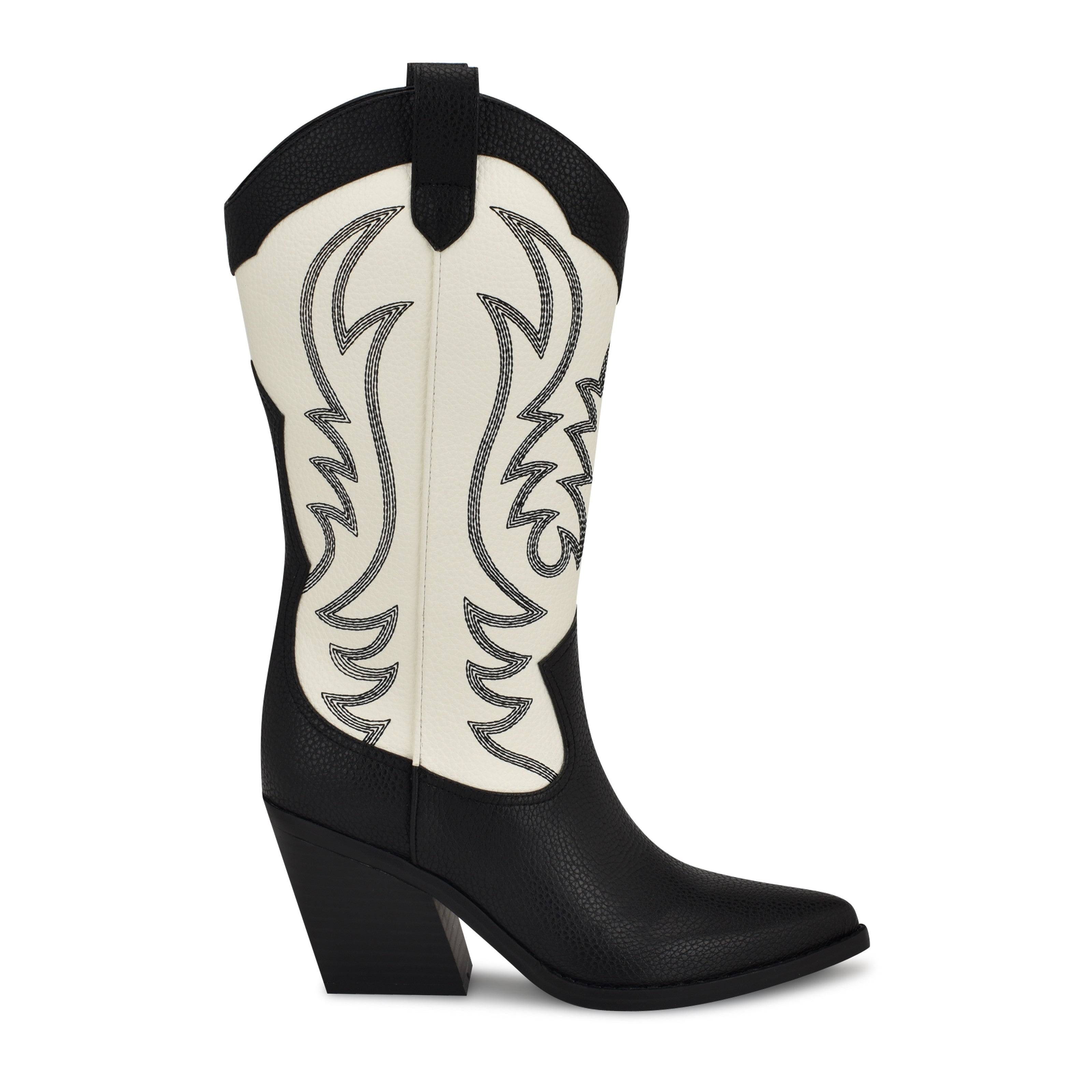 Nine West Keeks White Western Boot | Image