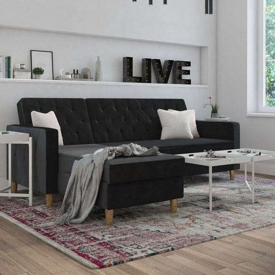 cosmoliving-by-cosmopolitan-liberty-sectional-futon-with-storage-black-velvet-1