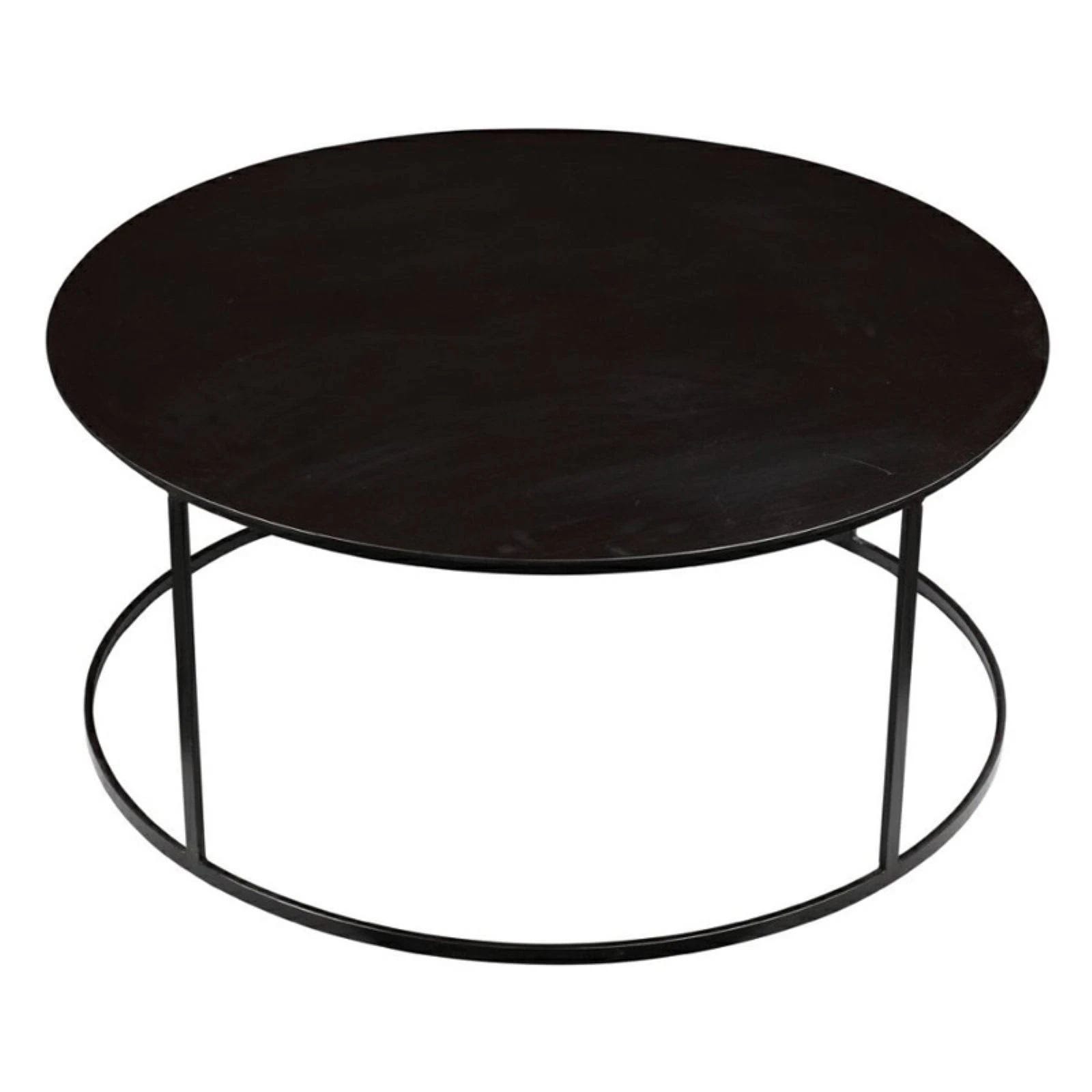 Black Metal Round Coffee Table | Image